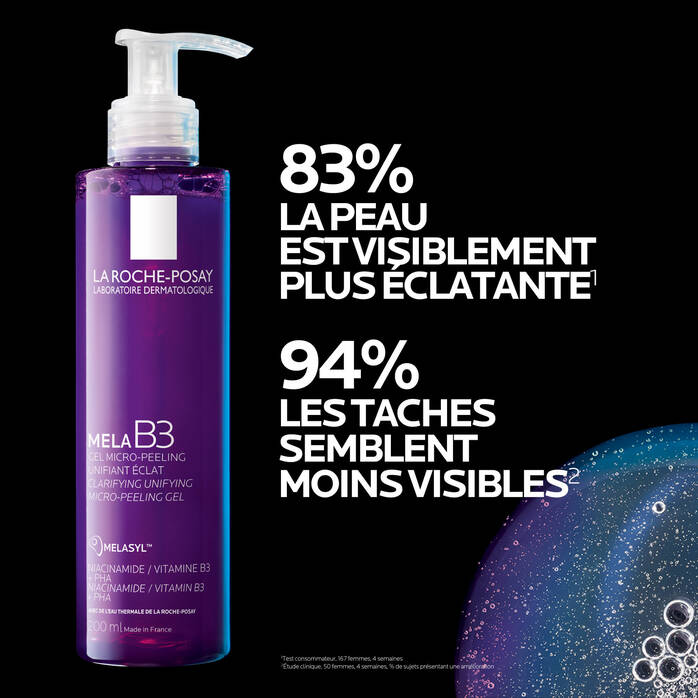 LA ROCHE-POSAY MELA B3 gel micro-peeling anti-taches Eclat 200ml – Image 2