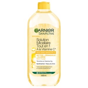 Garnier Solution micellaire Tout en 1 à la Vit C Peaux ternes Manque d'éclat 400ml