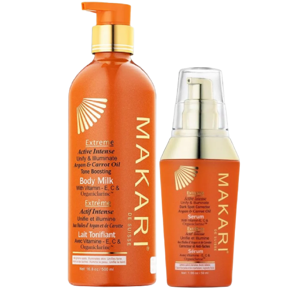 Makari Lait + sérum tonifiant extrême à l'huile d'argan et de carotte